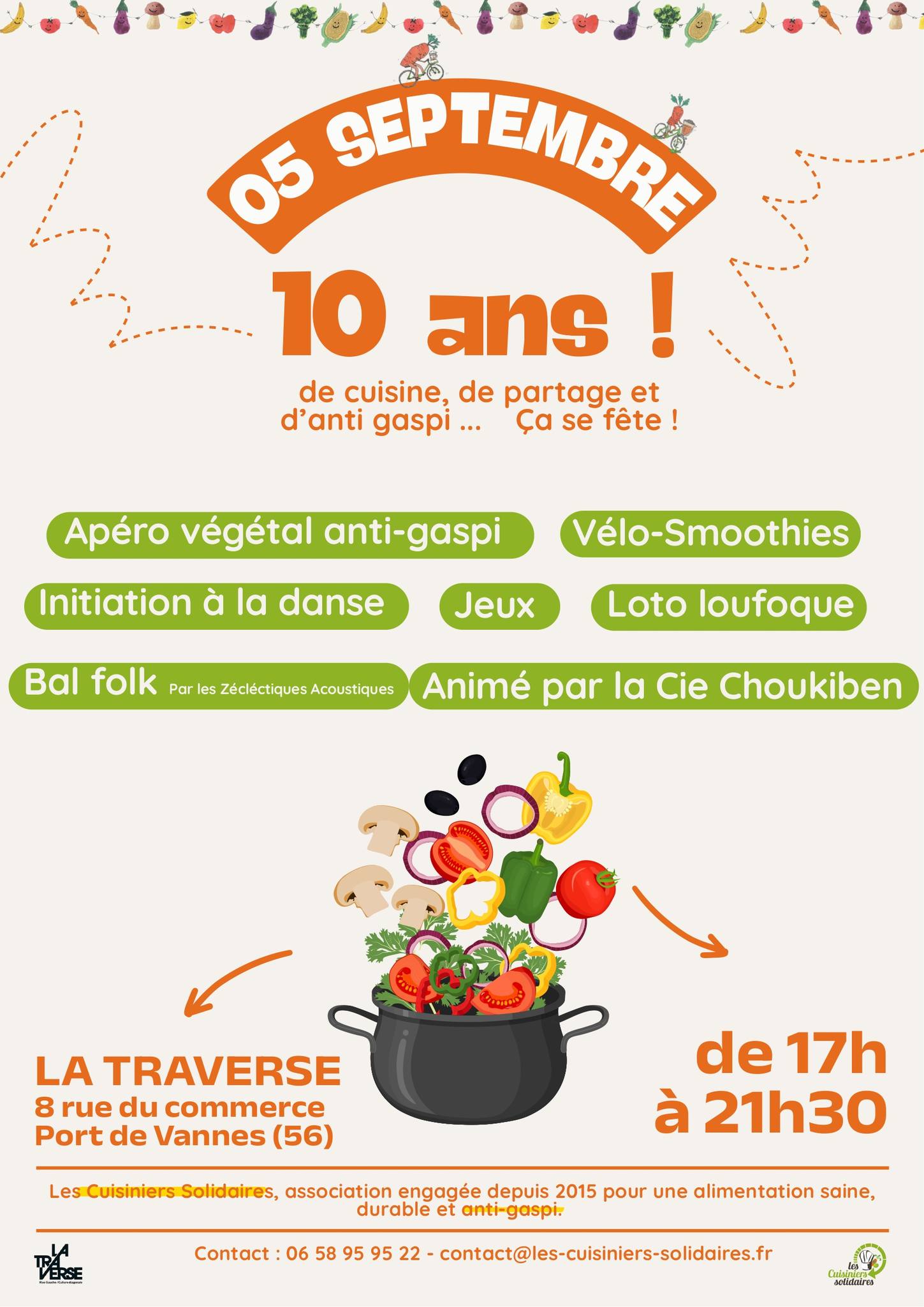 Les Cuisiniers Solidaires fêtent leurs 10 ans !